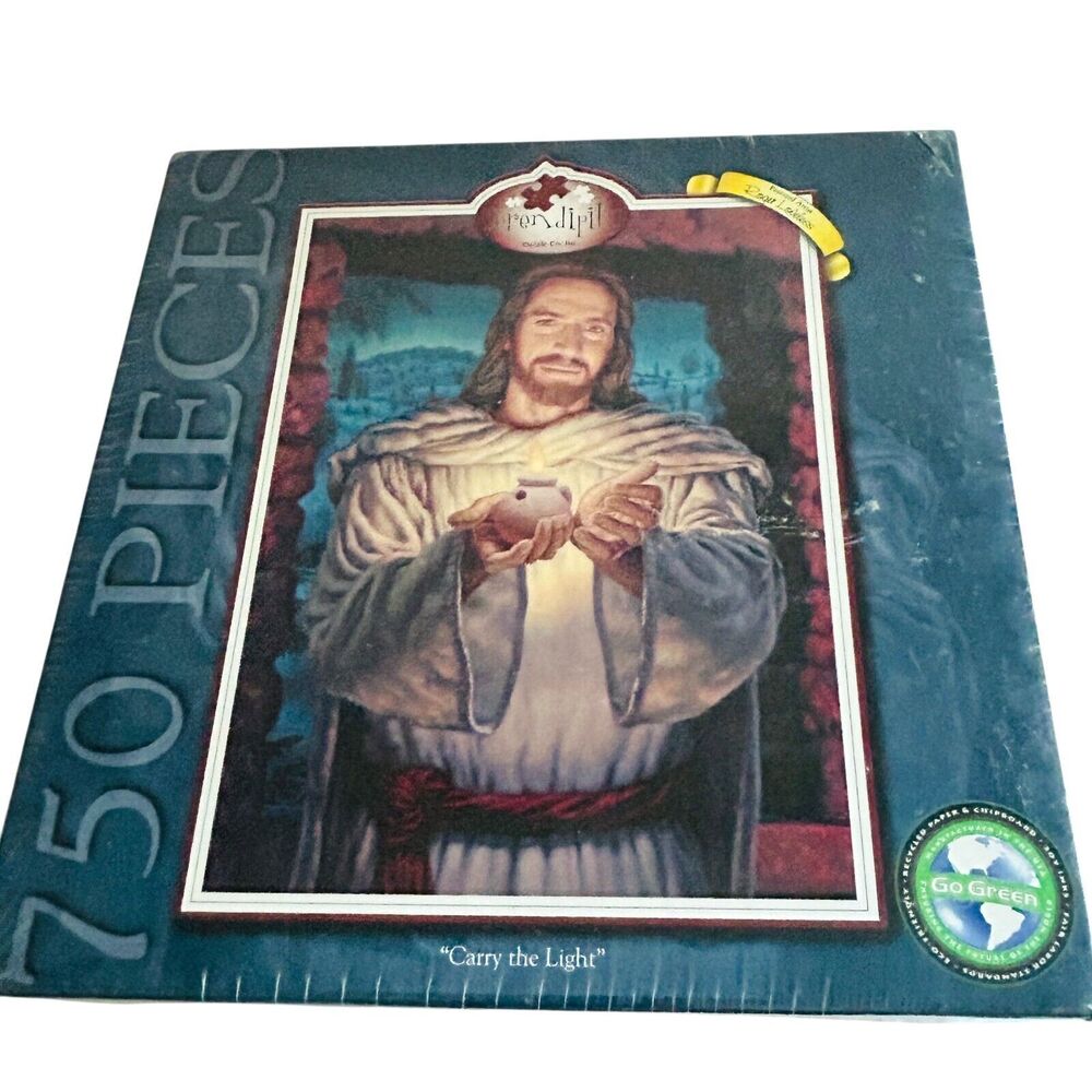 Serendipity Carry The Light Jigsaw Puzzle Jesus 750 Pieces NEW Sealed